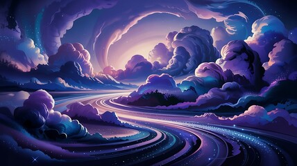 Celestial swirls: a mesmerizing dance of cosmic clouds