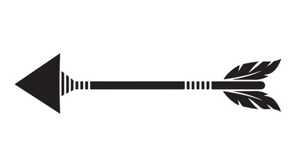 Minimalist black arrow icon Vector, illustration