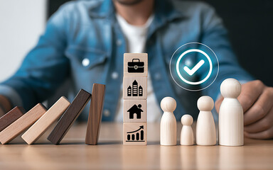 Man reviewing family and financial planning