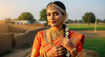 saree look best wedding look bride