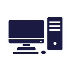 Desktop Computer Icon Vector