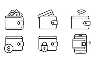 Wallet and Payment Icons Set