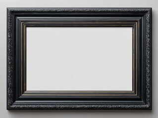 Blank frame mockup in stylish modern interior with soft beige wall and realistic lighting, perfect for showcasing posters, typography, photography or wall art designs