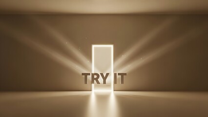 try it text for motivation and advertisement
