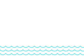 Waves abstract blue background