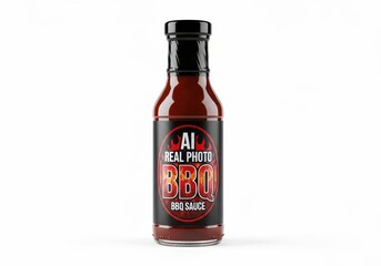 Alpine red hot pepper sauce bottle product shot isolated on white background