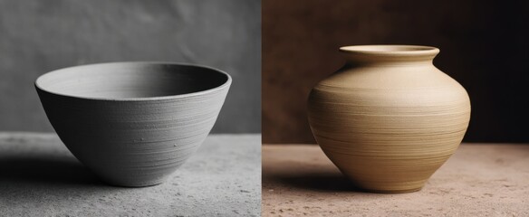 Skilled hands shape raw clay into enduring pottery art masterpieces.