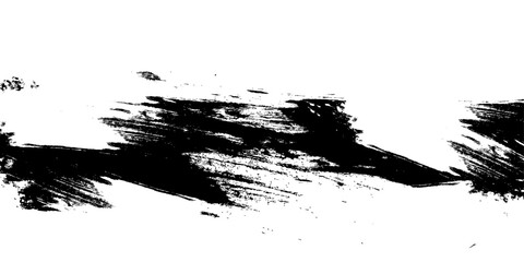 Vector black and white with grunge style, Abstract black and white brush strokes on a canvas with Black ink texture.