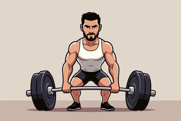 Active Man in the Gym