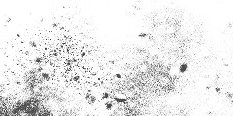 Obraz premium Monochrome Grunge Metal Texture Background Featuring Deep Scratches, Dusty Distress, and Dramatic Charcoal Smoke Trail Effect on White.