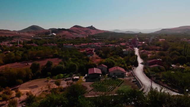 Aerial View of Orduzu Neighborhood, Battalgazi District, Malatya