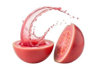 Juicy Pink Guava Splash and Slice.