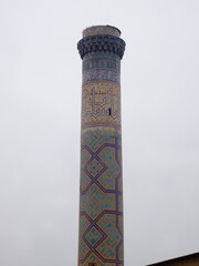 [Uzbekistan] Minaret in the Bibi Khanym Mosque (Samarkand)