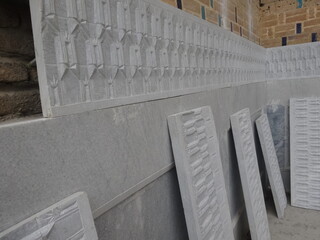 [Uzbekistan] The Wall under repair in the Bibi Khanym Mosque (Samarkand)