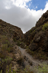 Barranco del Rey gorge, near Roque del Conde mountain. Tenerife, Canary Islands.