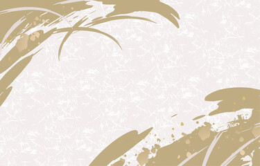 和風筆タッチイラスト背景