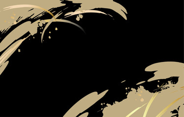 和風筆タッチイラスト背景