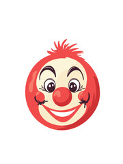 happy smiling clown character artwork