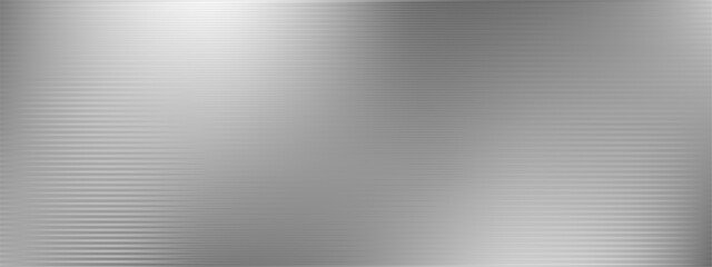 Horizontal metallic silver background with a fine corrugated or ribbed texture © Anastasiia