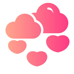 raining hearts icon
