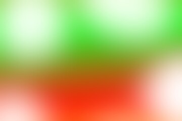 Abstract blurred background image of red, green colors gradient used as an illustration. Designing for posters, interior, banner, card or advertisements.