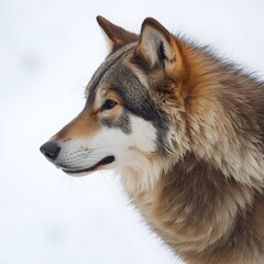 Fototapeta premium gray wolf canis lupus