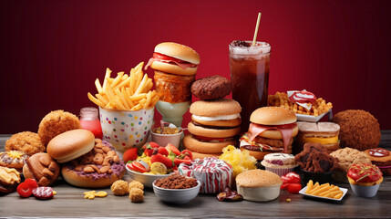 Fast Food Display