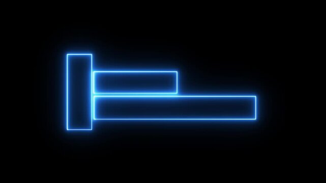 Lower third animation name and title with neon line. Suitable for greetings, celebrations, festivals, titles, TV news, Headline, and news channels in 4K. Easy to use in any video. 4K dynamic design