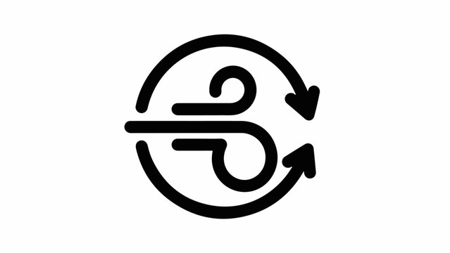 Circular motion of air currents