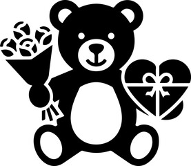 Valentine Teddy Bear Icon