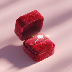 Romantic Valentine Illustration with Hearts and Love Symbols