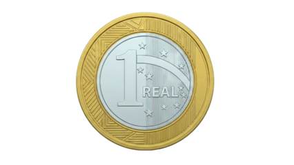 One Brazilian Real Coin