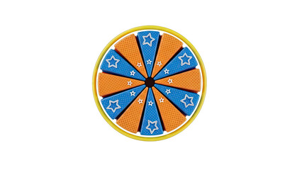 Obraz premium Spinning Wheel of Fortune with Stars