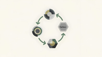Circular Process Diagram with Four Stages.