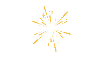 golden star on white background