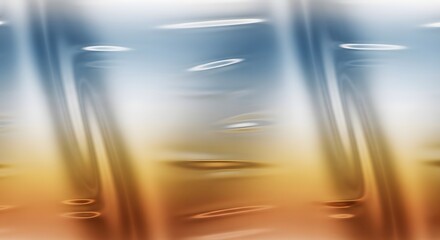 Abstract background texture featuring flowing light blue and warm golden brown liquid dynamics with subtle ripple effects