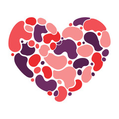 Happy Valentine&rsquo;s Day Abstract Heart Love Shape Modern Love Romantic Design
