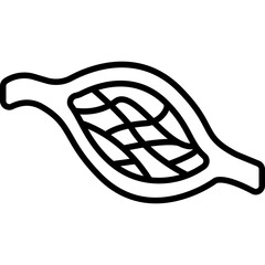 Capillaries Blood Flow Line Icon: Circulatory System and Anatomy