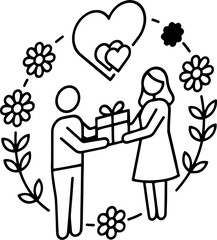 Romantic Couple Gift Exchange