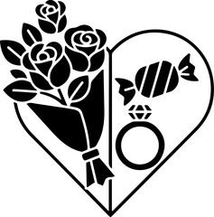 Romantic Valentine Gift Icon