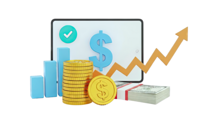 Financial Growth and Success Icons