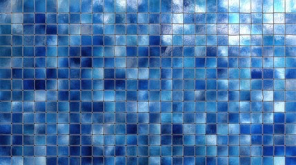 Blue tile pattern background