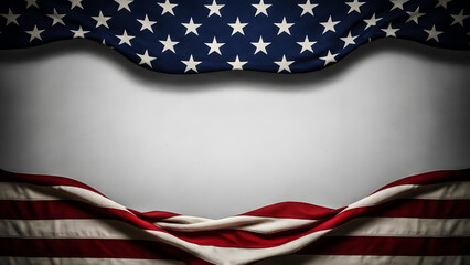 Fototapeta premium American flag background with patriotic colors and stars
