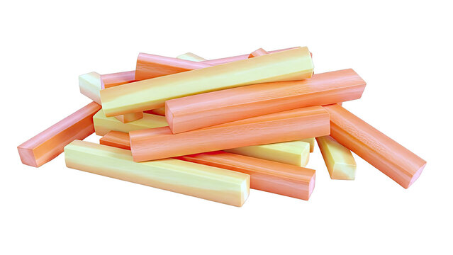 Pile of Orange and Yellow Rods - Powered by Adobe