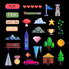 pixel icon games