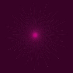 Magenta Radial Burst Abstract Energy Background