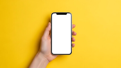 Creative Marketing Advertising Communication Blank Device Gadget Hand Screen Smartphone