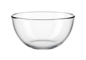 Clear glass bowl