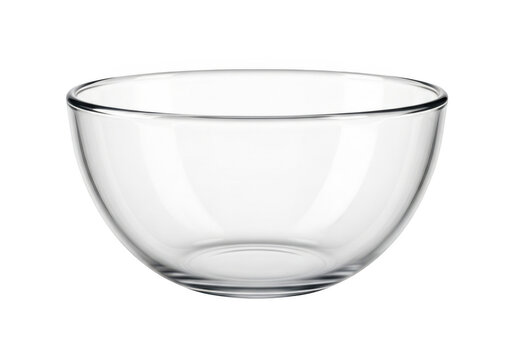 Clear glass bowl