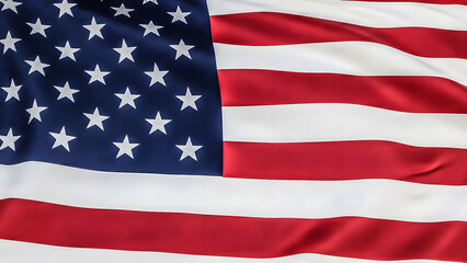 Obraz premium American flag waving with stars and stripes